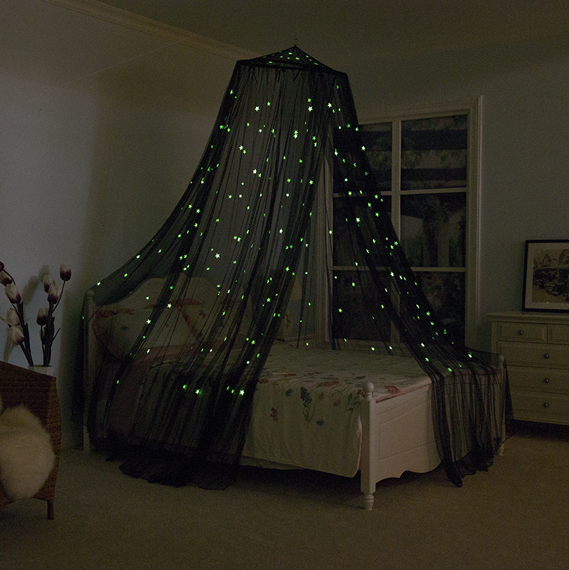 Bed Canopy Glow in The Dark Hanging Large Bed Tent Canopy for Kids