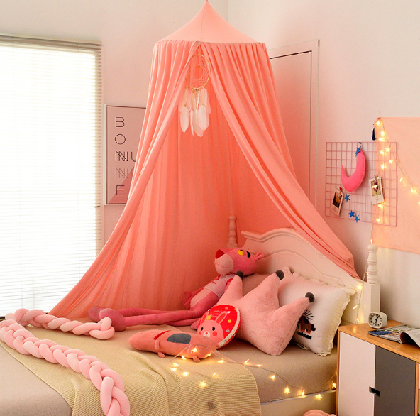 Wholesale Dome Bed Curtains Cotton Kids Decorative Shading Bed Canopy