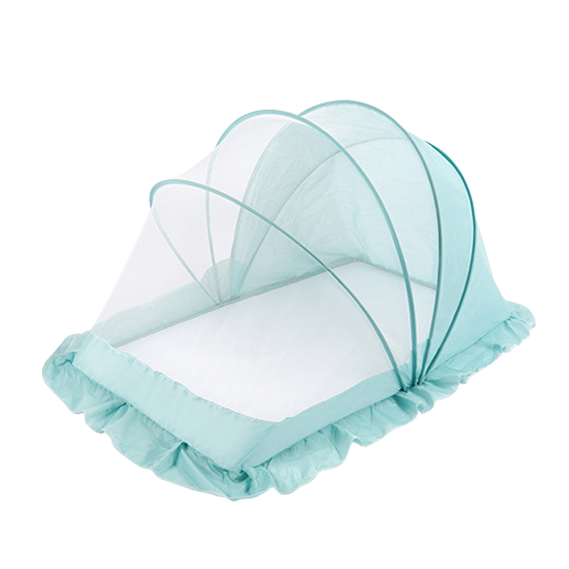 Infant Children's Foldable Installation-free Mosquito Net Ventilation And Ventilation Large Space Shading Belt Lace