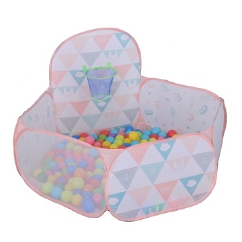 Kid Play Tent with Basketball Hoop Child Toddler Ball Ocean Pool Tent for Boys Girls