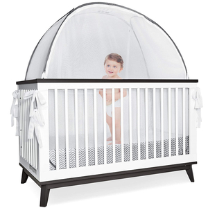 Baby Safety Canopy Cover Safety Pop Up Tent Nursery Soft Mosquito Net