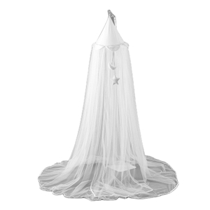 Popular White Moon Star Mosquito Net Friendly Babies Bed Crib Cover Bed Canopy