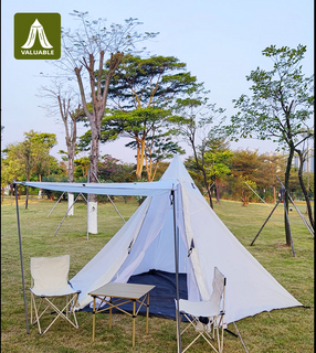 Portable Tent Hexagonal Pyramid Tent Outdoor Big Camping Tents Travel Waterproof Sunscreen