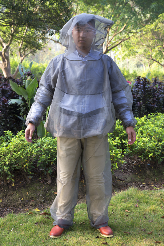 Outdoor Camping Anti-bug Mosquito Jacket Full Cover Suit With Head Net