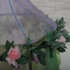 EBay Amazon Hot Sales Floral Fairy for Girls Bed Protected Baby Bed Crown Canopy Mosquito Nets