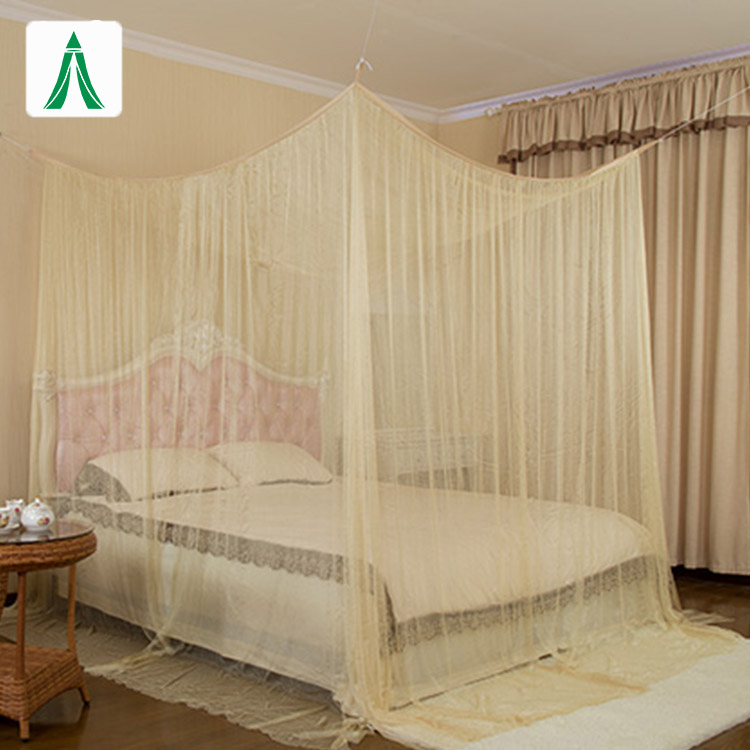 Majesty Rectangular Mosquito Net Bed Canopy for Single & Double King Size Bed