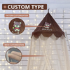 Bear pattern Child bed conical mosquito net convenience to set up Large space Room decoration gift