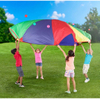 Parachute 12 Foot for Kids with 12 Handles Play Parachute for 8 12 Kids Tent Cooperative Games Birthday Gift