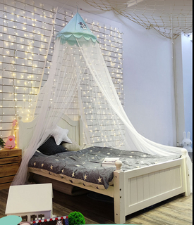 cat pattern child bed conical mosquito net convenience to set up large space room decoration gift