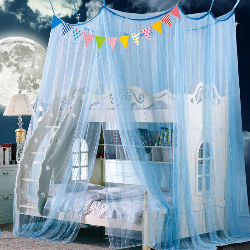 Sticky Hook Ceiling Mosquito Net Thickened Double Layer Mother Bed Ceiling Bunk Bed One Child High And Low Bed Mosquito Net