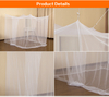 Four Corner Post Single Twin XL Size Bed Indoor Outdoor Mosquito Net